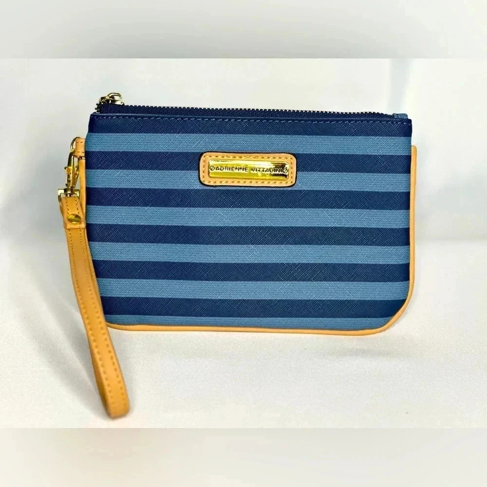 Adrienne Vittadini Wristlet Blue Women's Wallet Clutch (618)